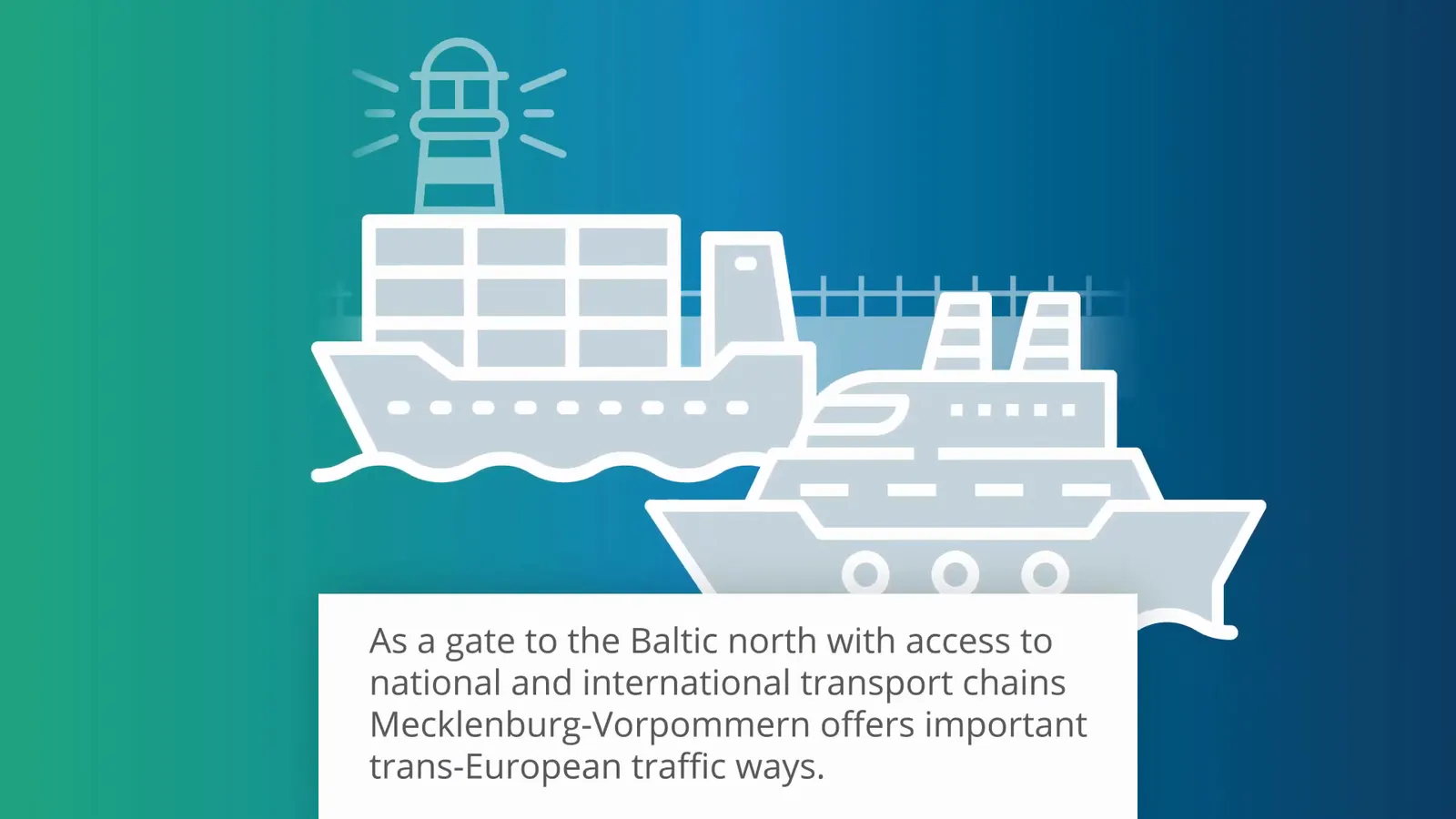 Standbild aus „Invest in MV — Logistik“ — Erklärfilm & Animation für Invest in MV