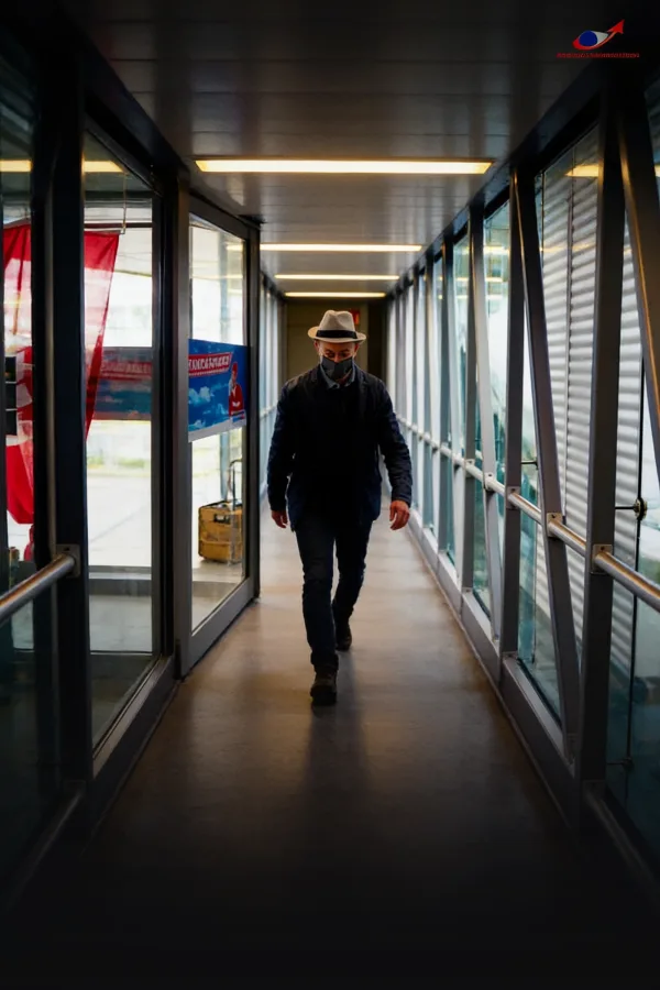 Filmplakat: „Neues Reisen“ — Erklärfilm Rostock Airport — Erklärfilm als Realfilm für Rostock Airport