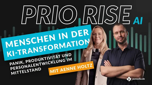 Titelbild der Podcast-Folge „Menschen in der KI-Transformation“